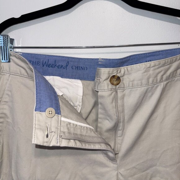 Talbots Womens Beige The Weekend Chino Pants Size 12 - Picture 4 of 7